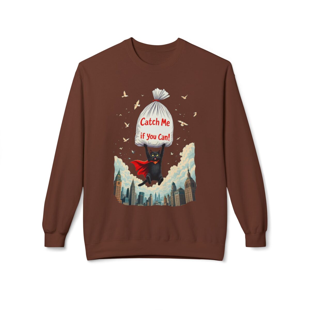 Catch me if you can Unisex Midweight Softstyle Fleece Crewneck Sweatshirt - Image 5