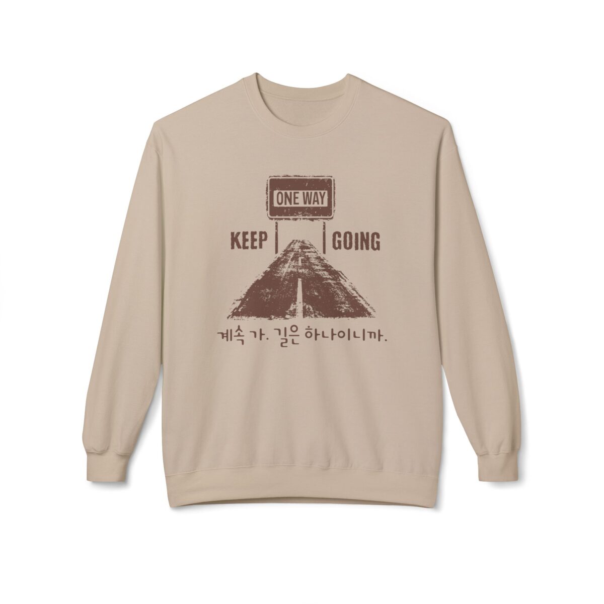 One way, keep going II Unisex Midweight Softstyle Fleece Crewneck Sweatshirt - Image 9