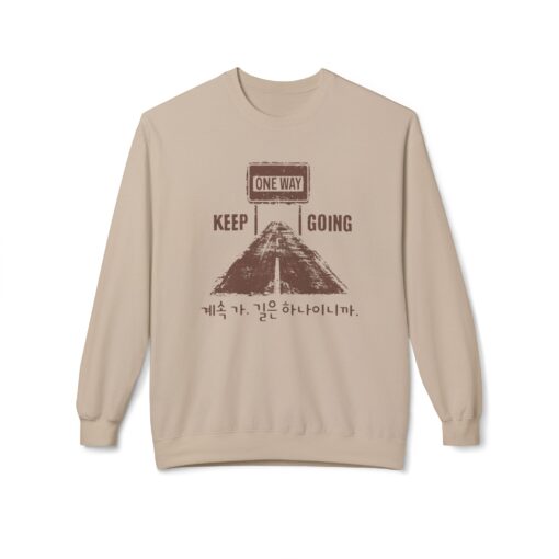 One way, keep going II Unisex Midweight Softstyle Fleece Crewneck Sweatshirt - Image 9