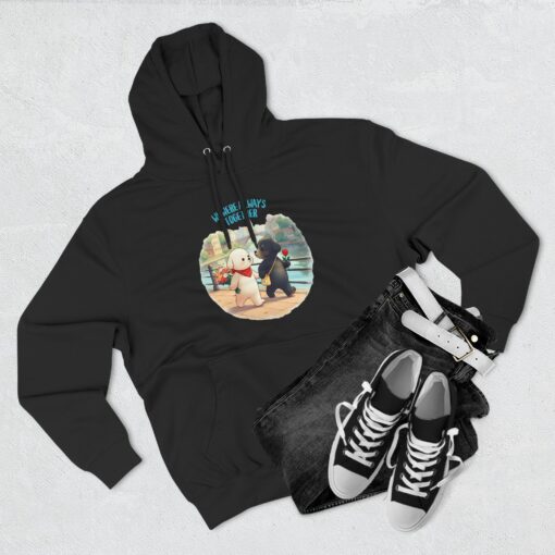 Always together Three-Panel Fleece Hoodie - Image 11