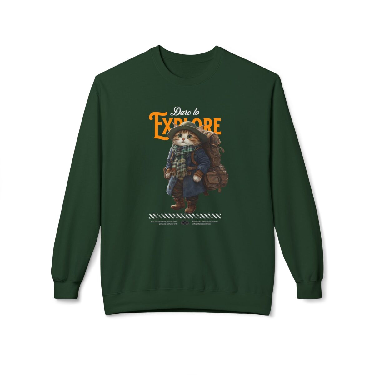 Dare to explore Unisex Midweight Softstyle Fleece Crewneck Sweatshirt - Image 13