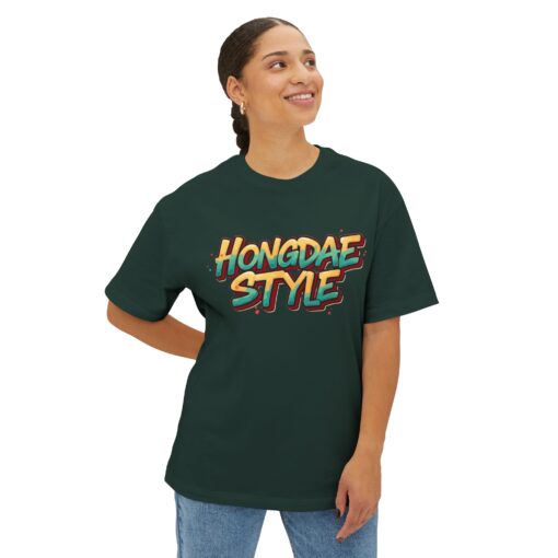 Hongdae style Unisex Oversized Boxy Tee - Image 27