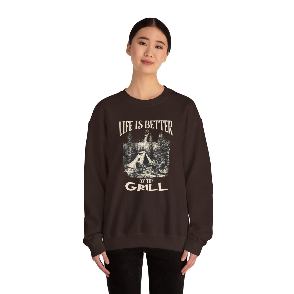 Life is better Unisex Heavy Blend™ Crewneck Sweatshirt - Image 12