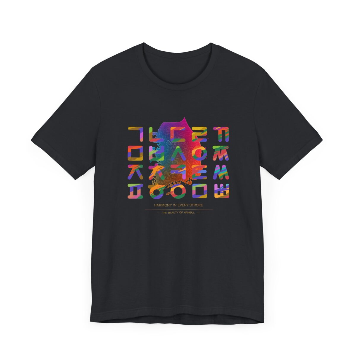 Korean Alphabet Unisex Jersey Short Sleeve Tee - Image 19