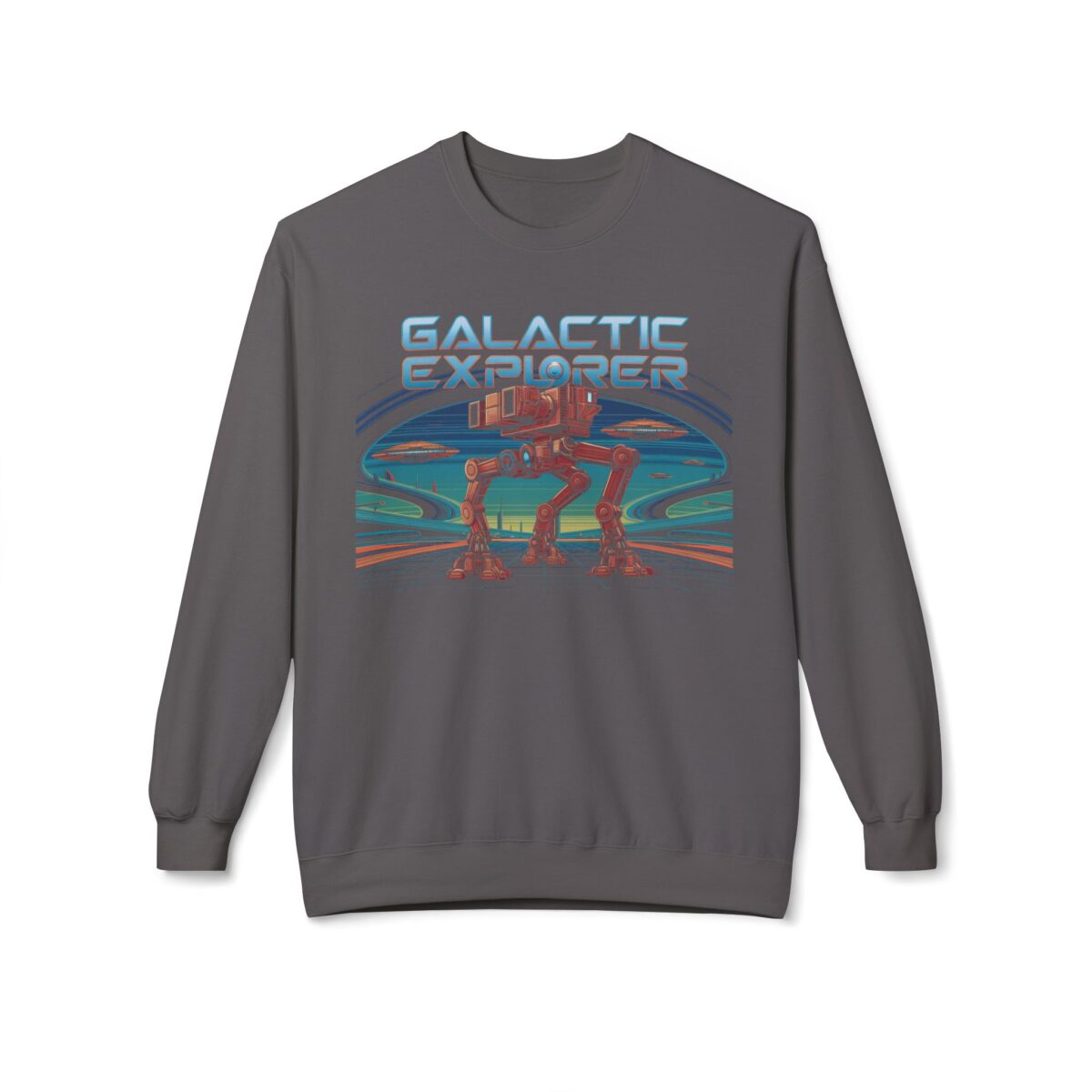 Galactic explorer Unisex Midweight Softstyle Fleece Crewneck Sweatshirt - Image 13