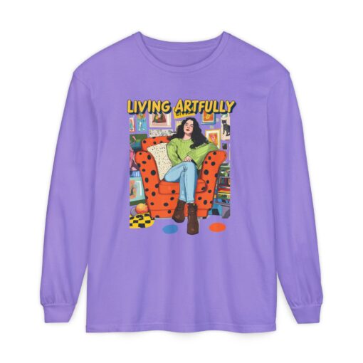 Living Artfully Unisex Garment-dyed Long Sleeve T-Shirt - Image 21