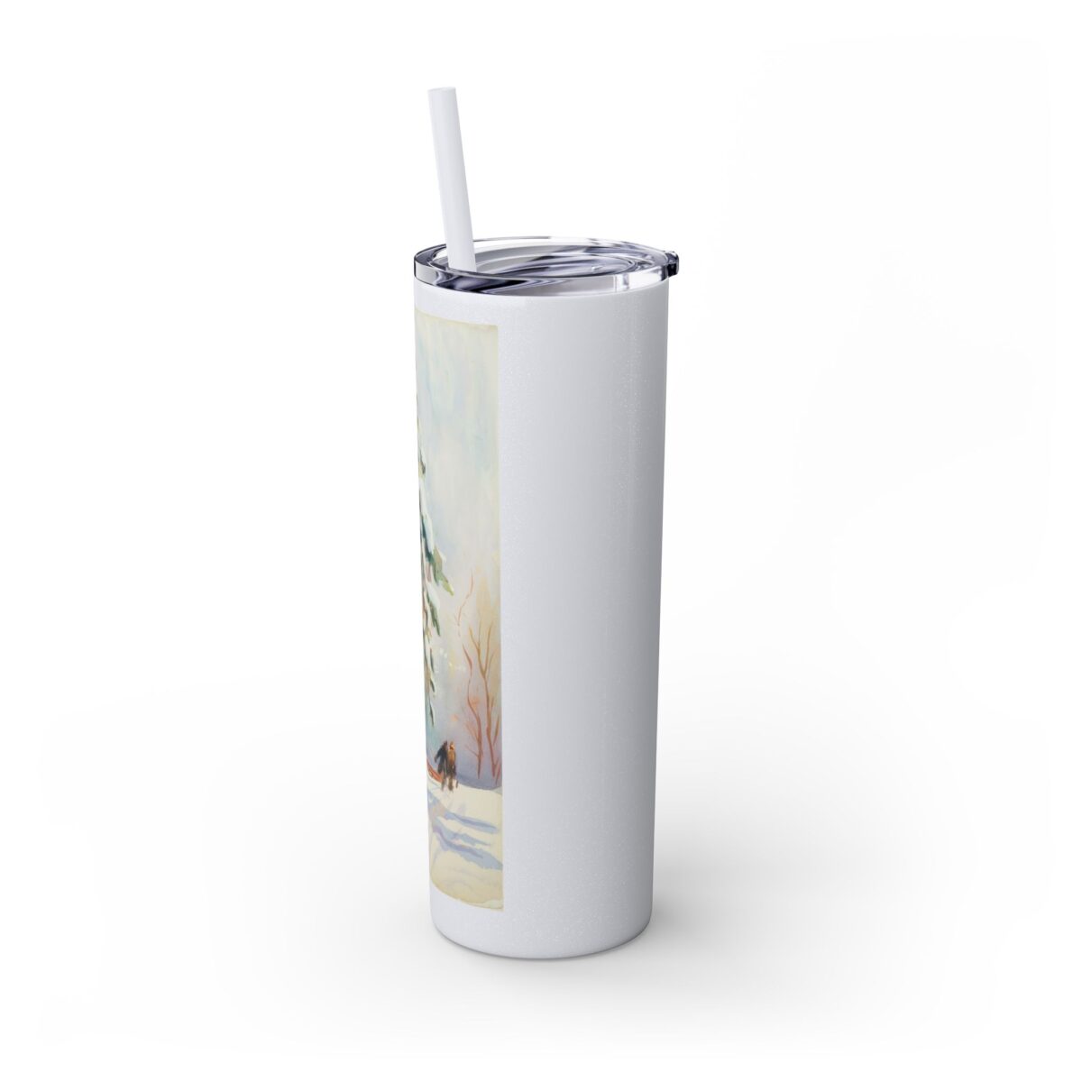 A tall pine tree Skinny Tumbler with Straw, 20oz - Image 16