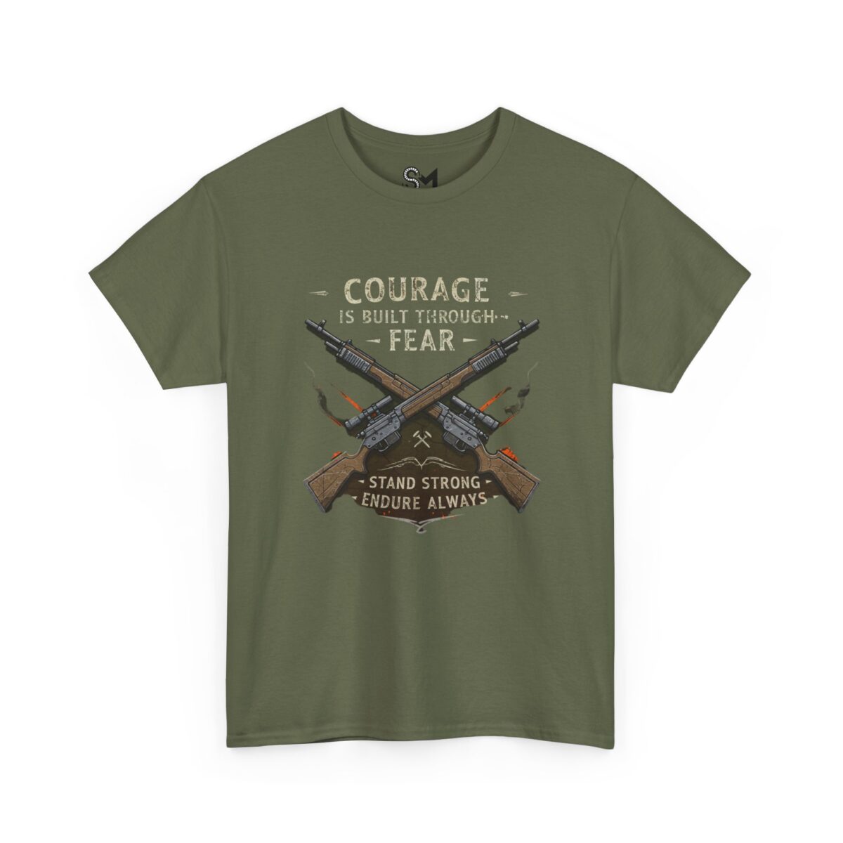 Courage is built through fear Unisex Heavy Cotton Tee - Image 11