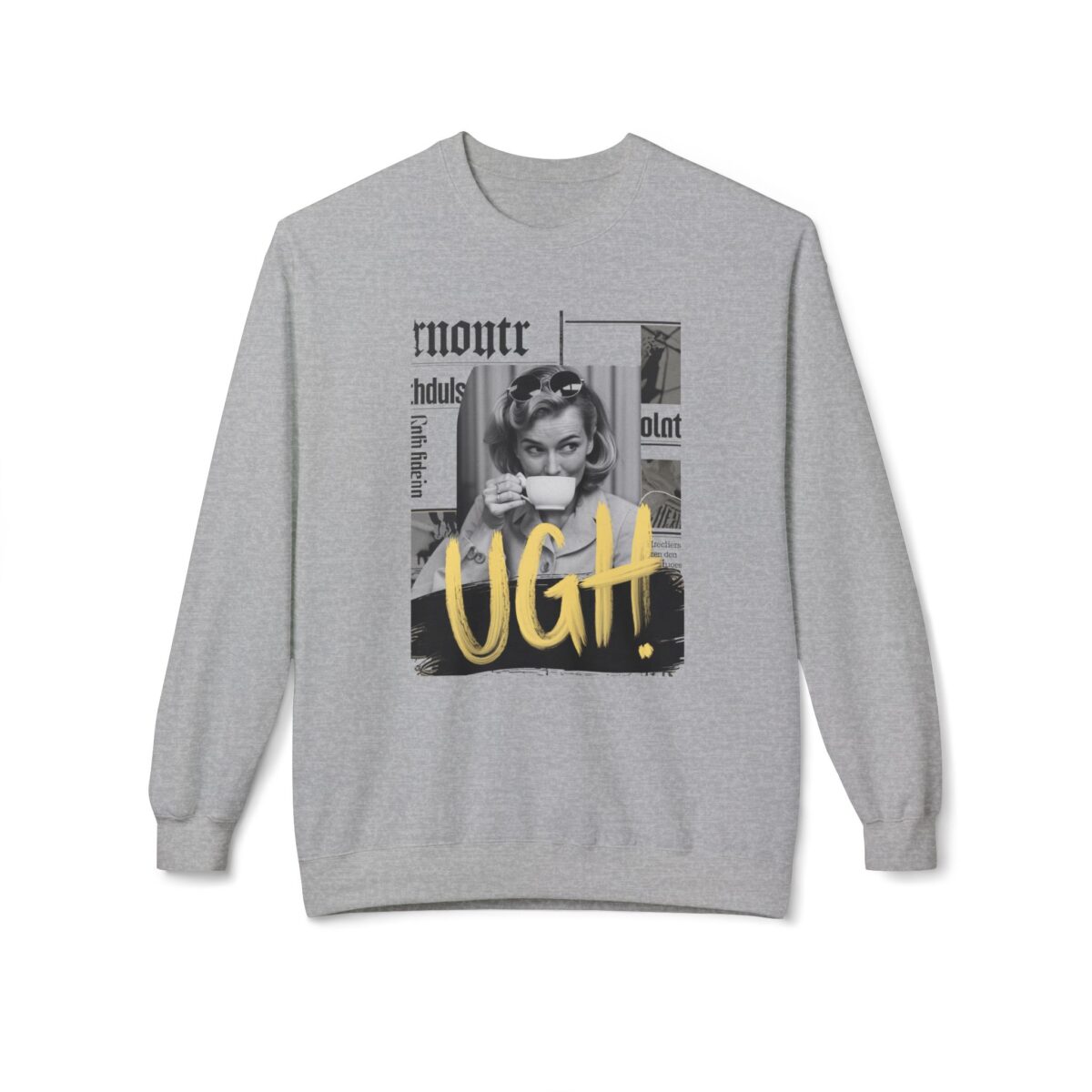 UGH Unisex Midweight Softstyle Fleece Crewneck Sweatshirt - Image 9