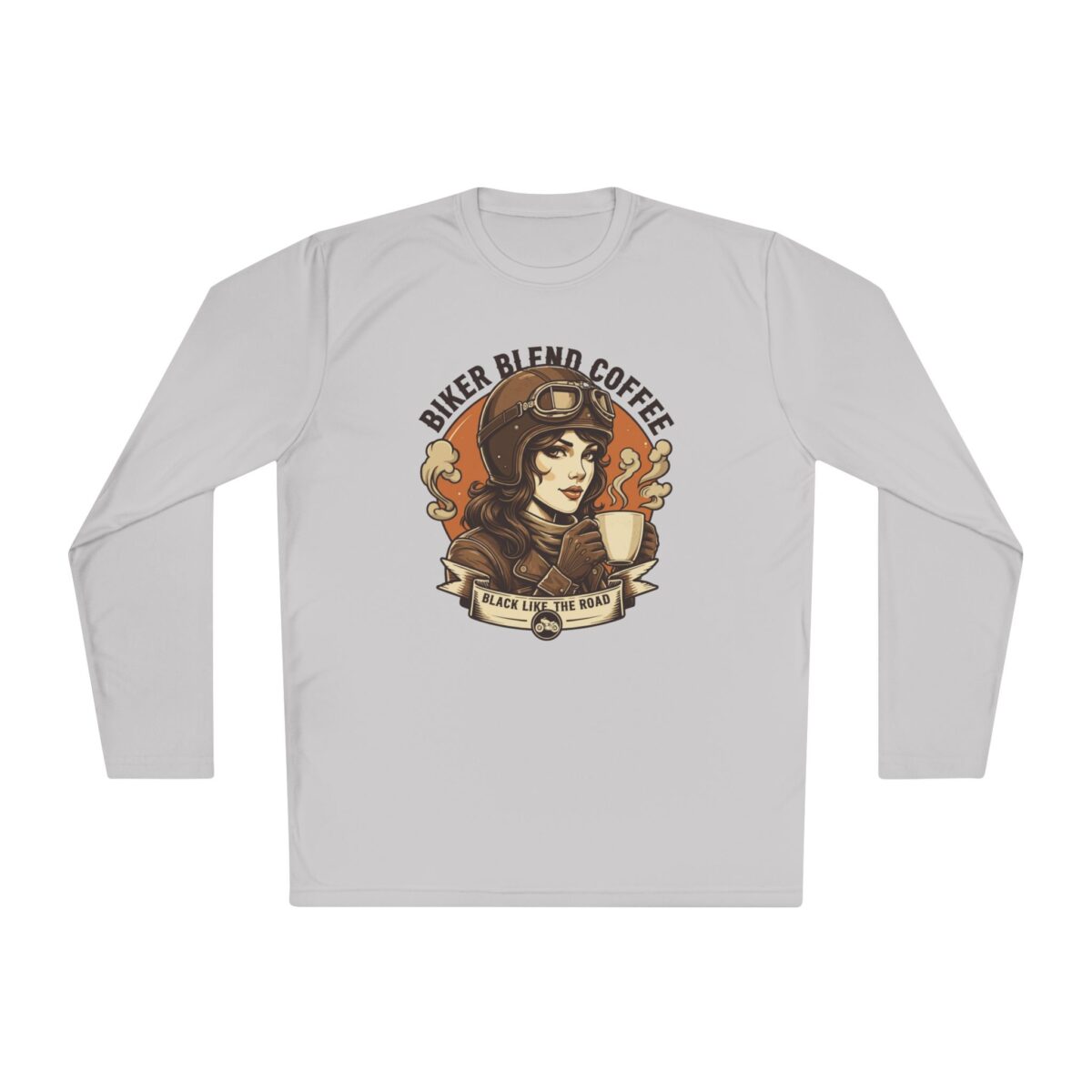 Bike blend coffee Unisex Lightweight Long Sleeve Tee - Image 5