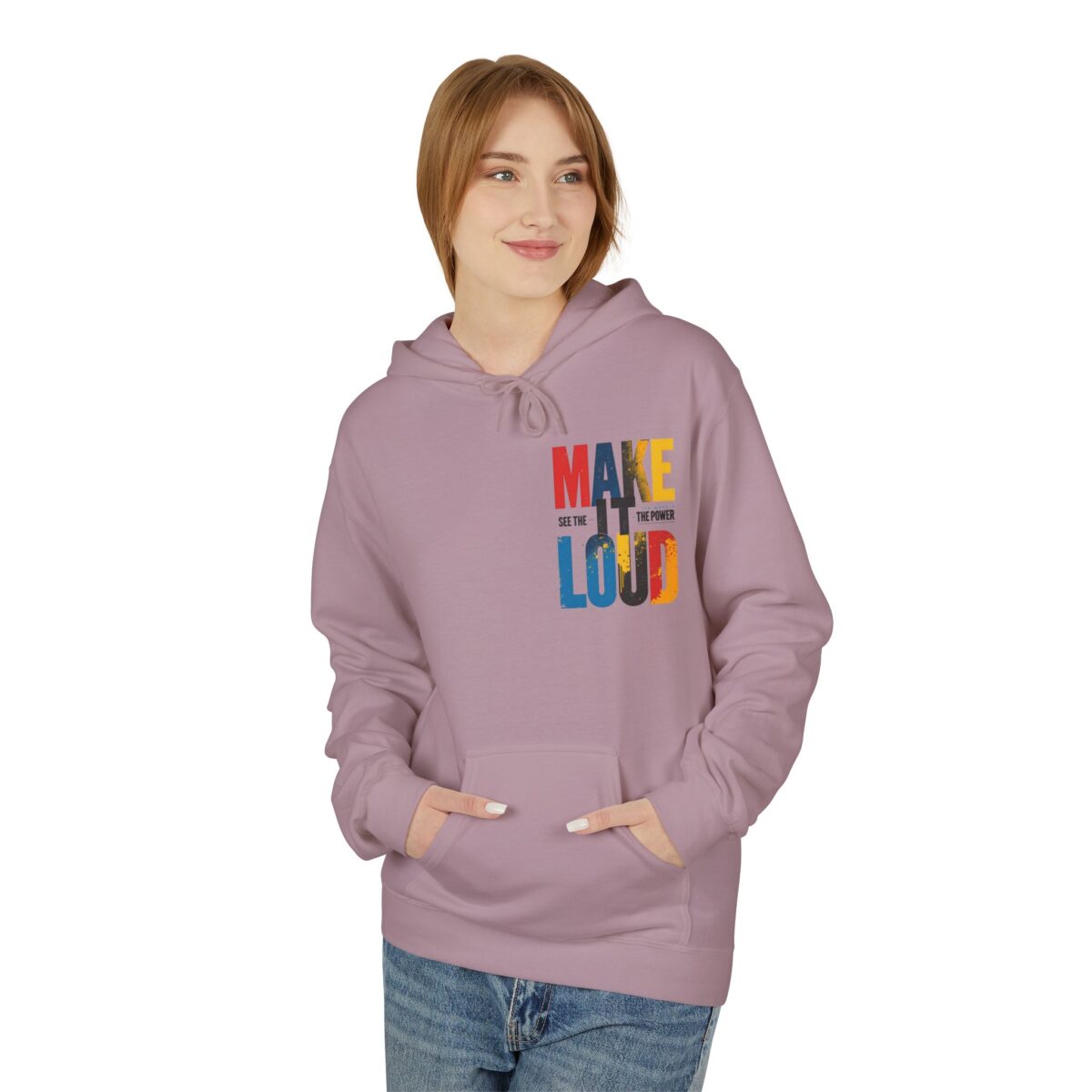 Make it Loud Unisex Midweight Softstyle Fleece Hoodie - Image 35