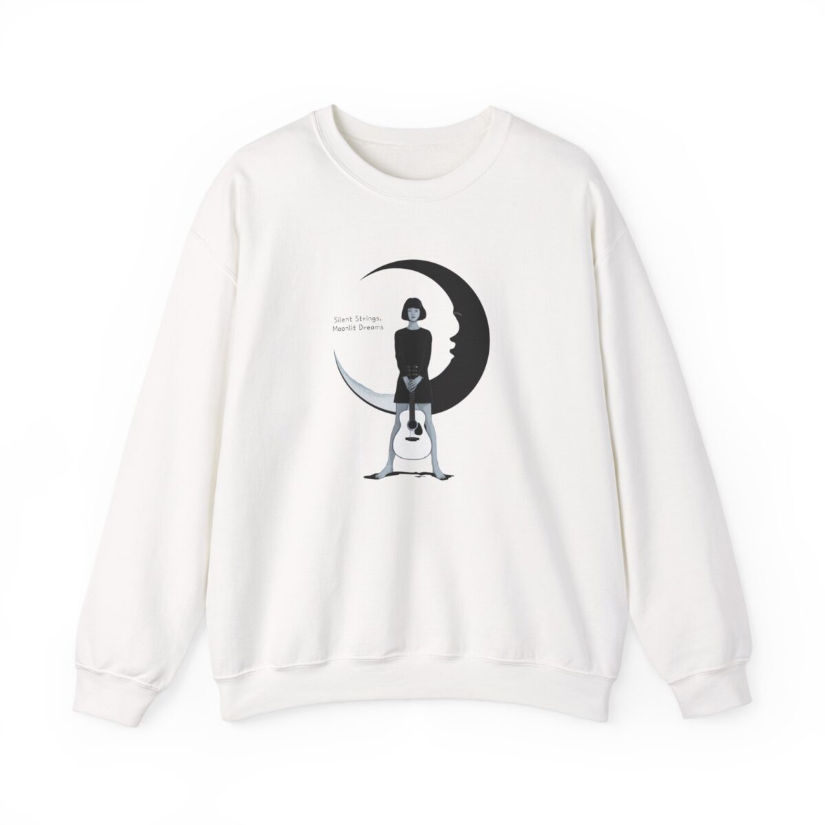 Silent Strings, Moonlit Dreams Unisex Heavy Blend™ Crewneck Sweatshirt