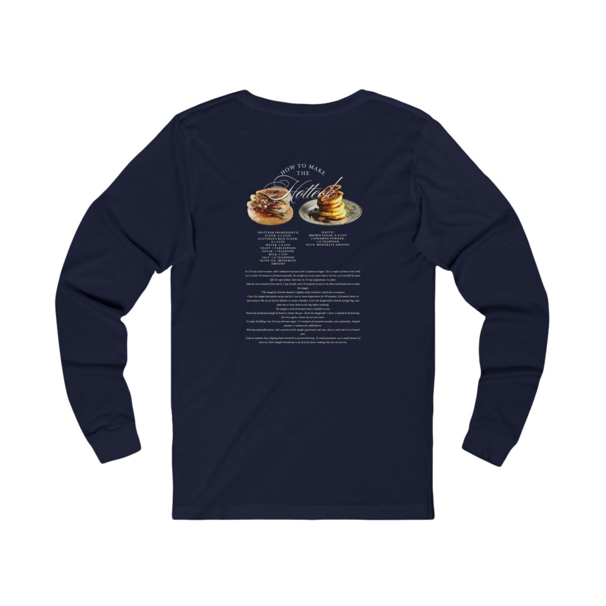 How to make hotteok Unisex Jersey Long Sleeve Tee - Image 16