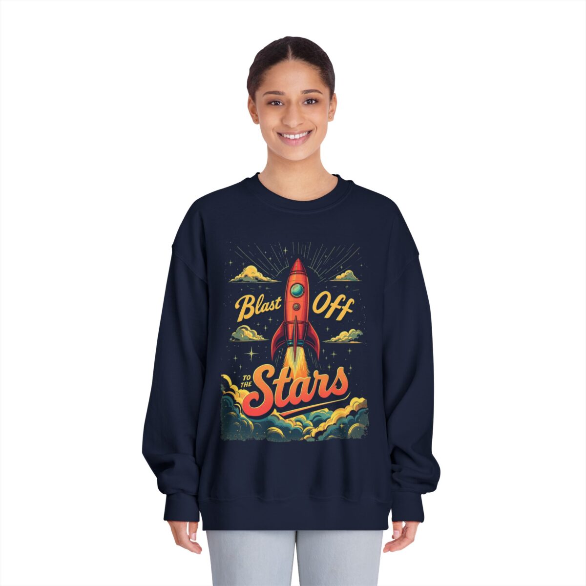 Blast off Unisex DryBlend® Crewneck Sweatshirt - Image 7