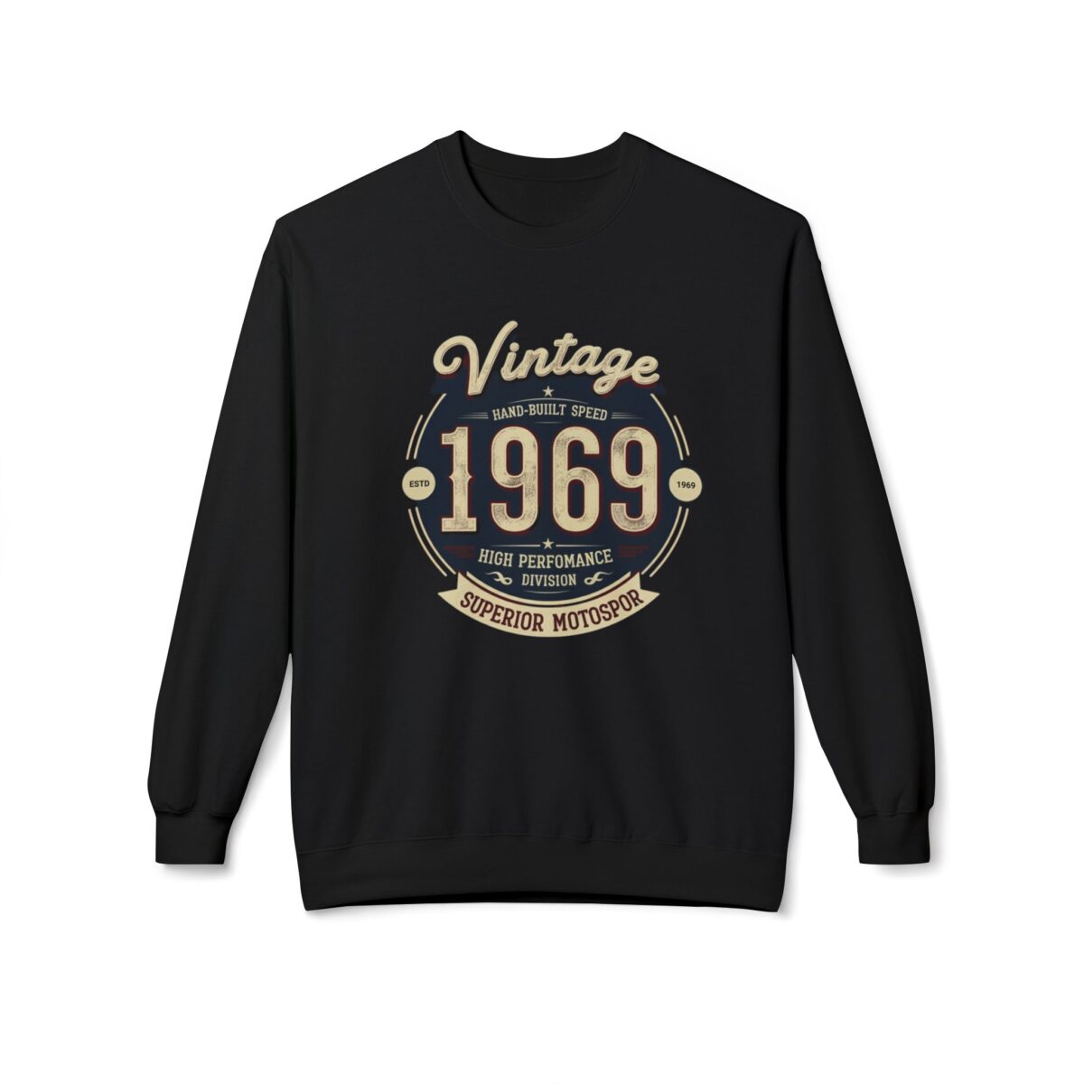 Vintage 1969 Unisex Midweight Softstyle Fleece Crewneck Sweatshirt - Image 5