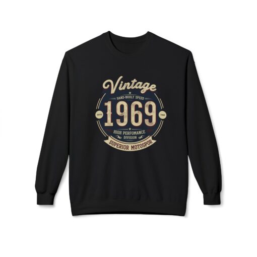 Vintage 1969 Unisex Midweight Softstyle Fleece Crewneck Sweatshirt - Image 5