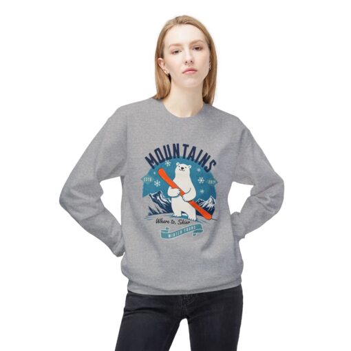Mountains Unisex Midweight Softstyle Fleece Crewneck Sweatshirt - Image 15