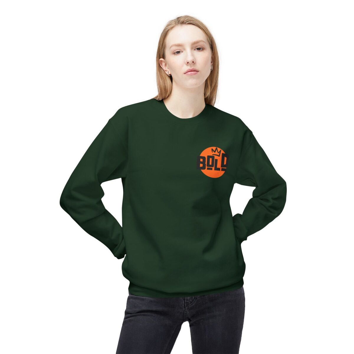 Big Bold Unisex Midweight Softstyle Fleece Crewneck Sweatshirt - Image 23