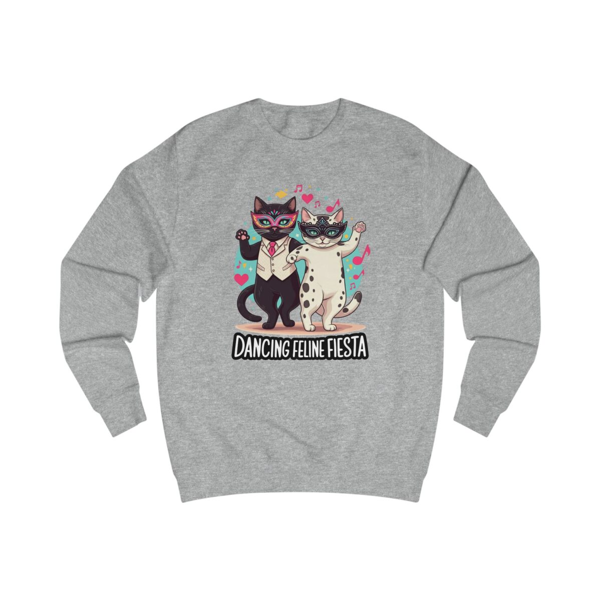 Dancing Feline Fiesta Unisex Sweatshirt - Image 7