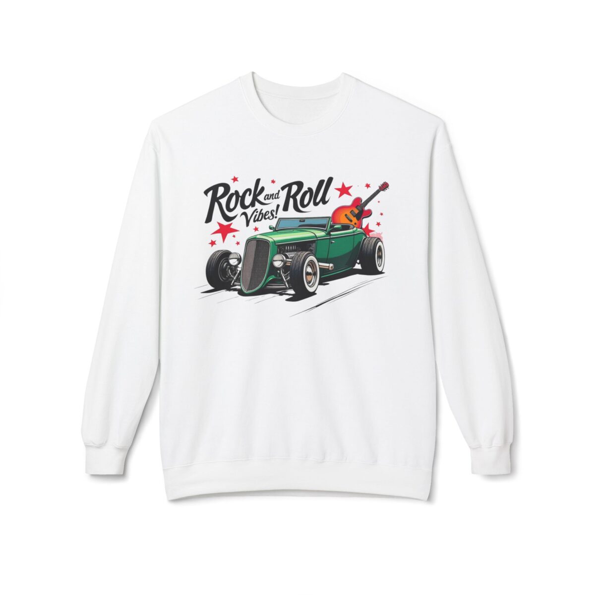 Rock & Roll Vibes Unisex Midweight Softstyle Fleece Crewneck Sweatshirt