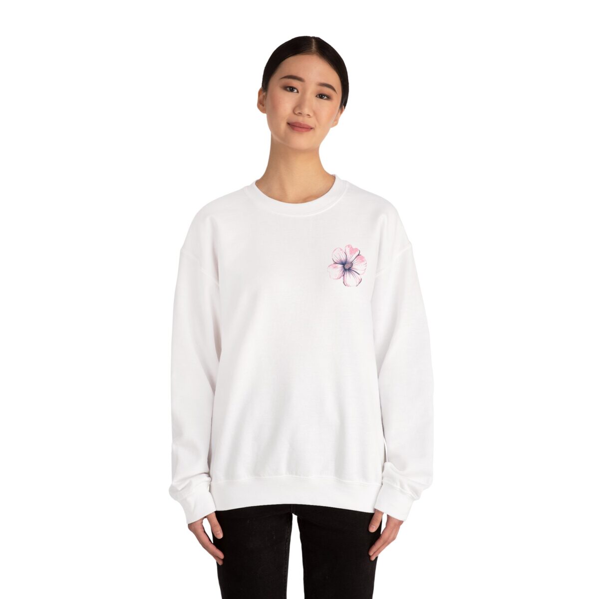 The Flower of Korea Comfort Crewneck Sweatshirt - The Flower of Korea Design - Image 4