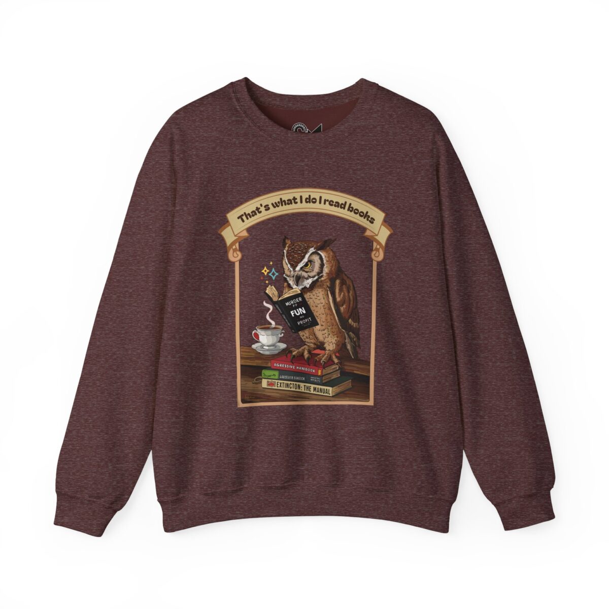 I read books Unisex Heavy Blend™ Crewneck Sweatshirt - Image 5