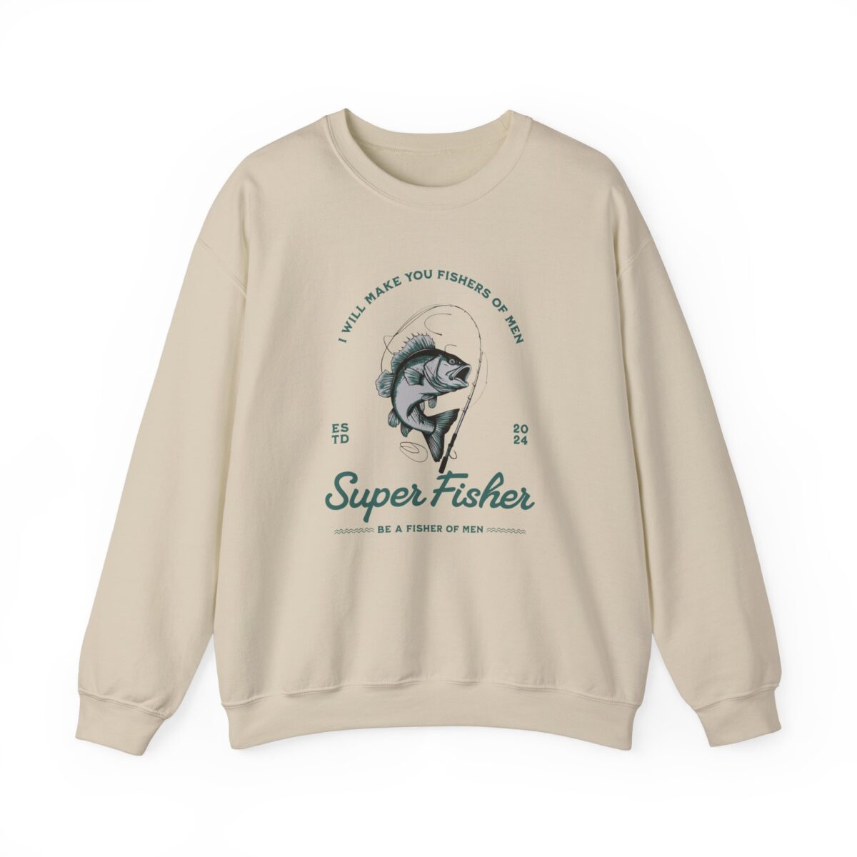Super fisher Unisex Heavy Blend™ Crewneck Sweatshirt - Image 9