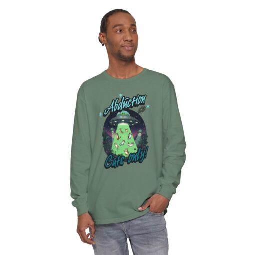 Abduction cats only! Unisex Garment-dyed Long Sleeve T-Shirt - Image 43