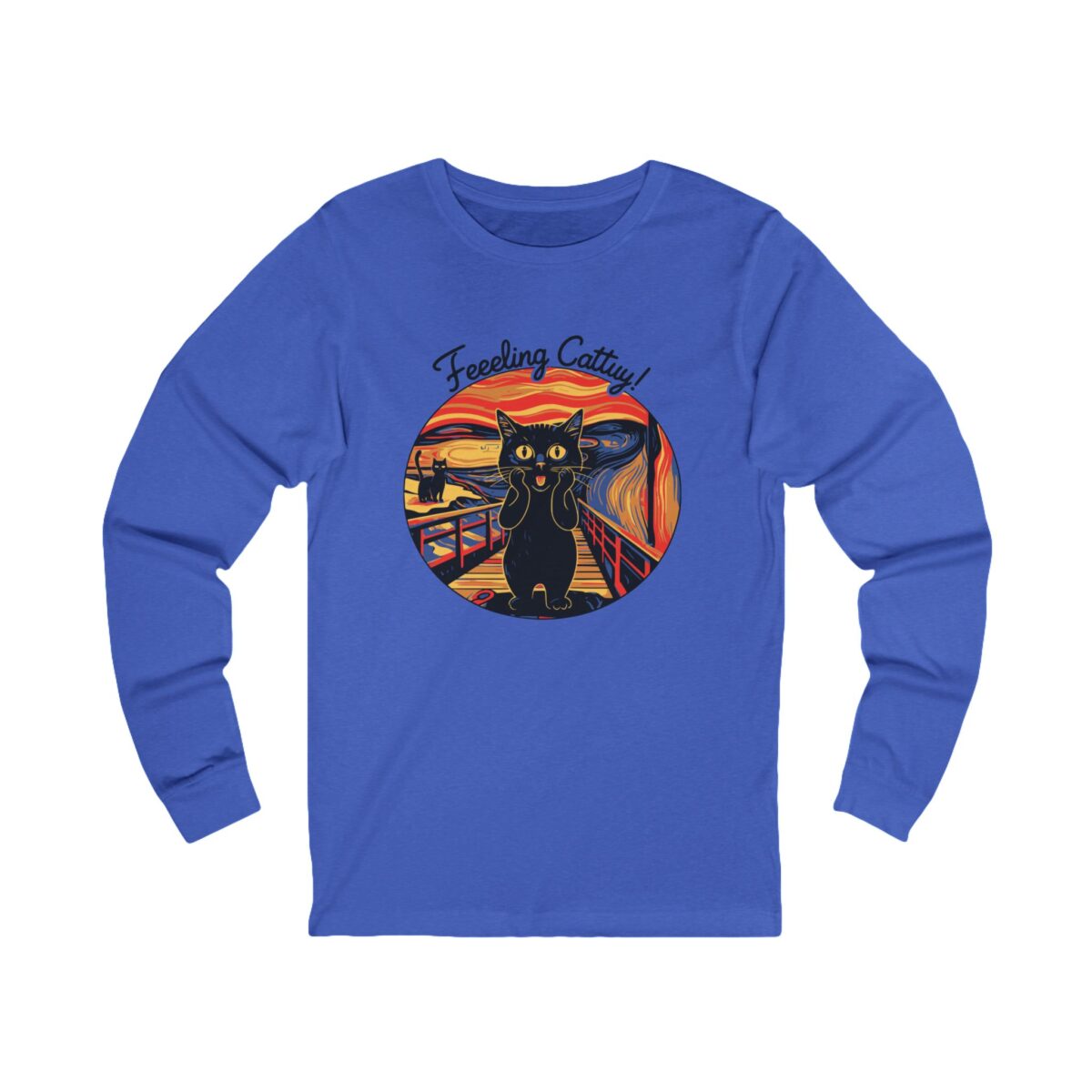 Feeling Catty Unisex Jersey Long Sleeve Tee - Image 7