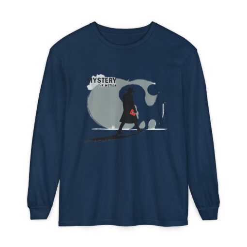 Mystery in motion Unisex Garment-dyed Long Sleeve T-Shirt - Image 13