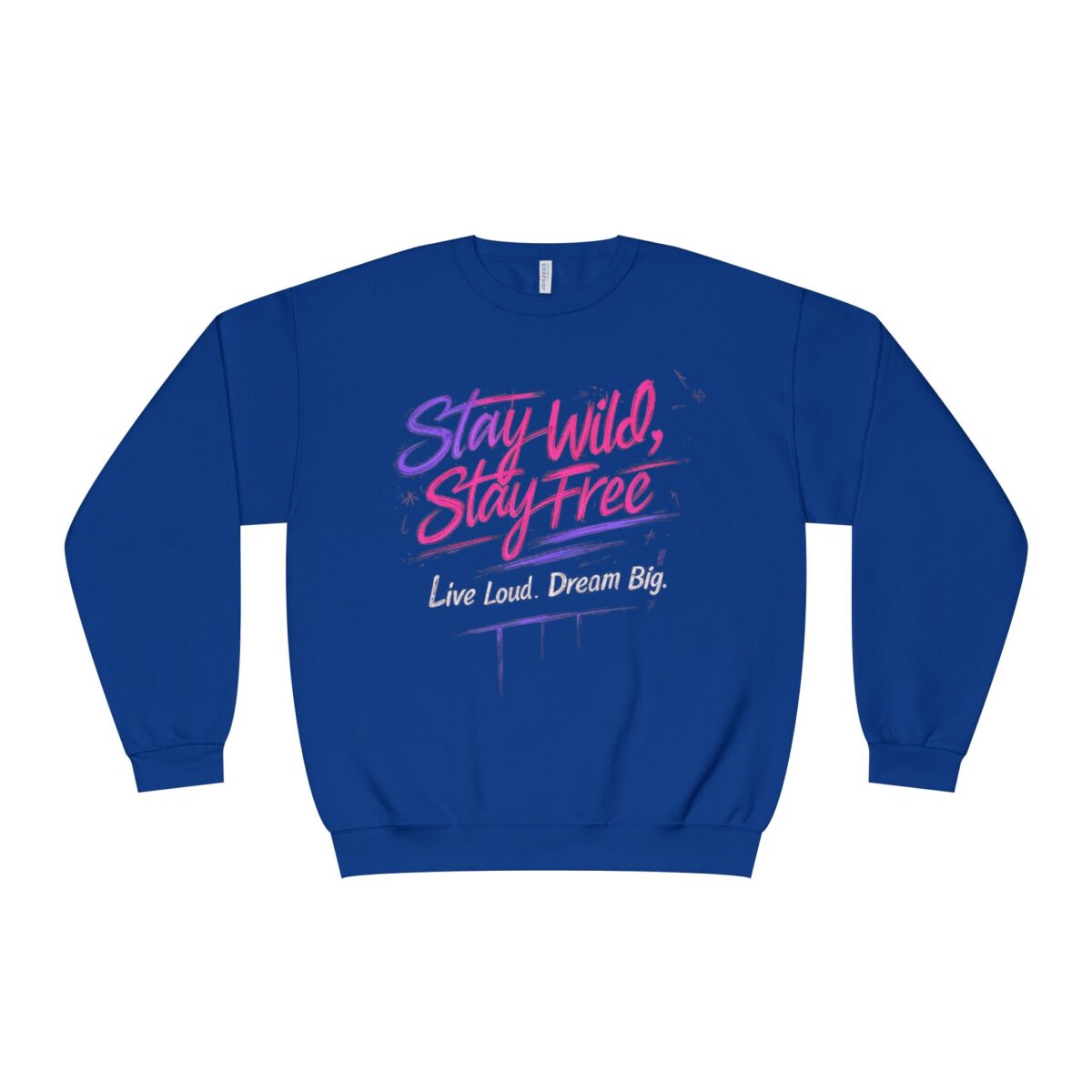 Stay wild Stay free Unisex NuBlend® Crewneck Sweatshirt - Image 17