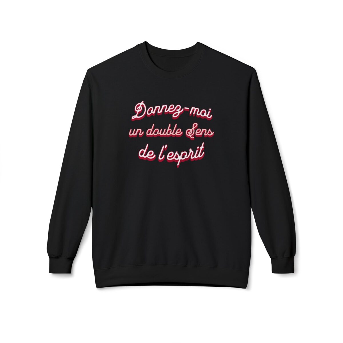 Duble portion of The Spiritual sense Unisex Midweight Softstyle Fleece Crewneck Sweatshirt