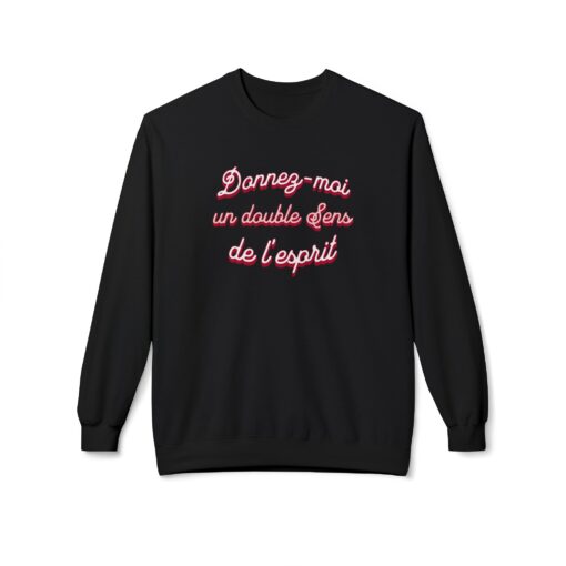 Duble portion of The Spiritual sense Unisex Midweight Softstyle Fleece Crewneck Sweatshirt