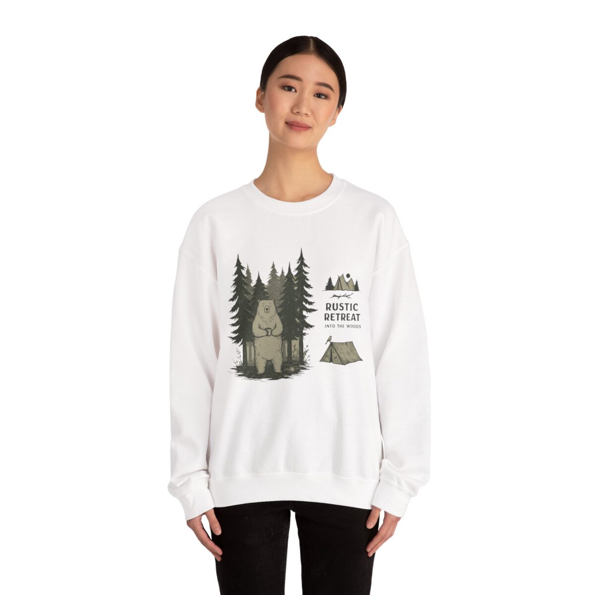 Rustic retreat Unisex Heavy Blend™ Crewneck Sweatshirt - Image 4