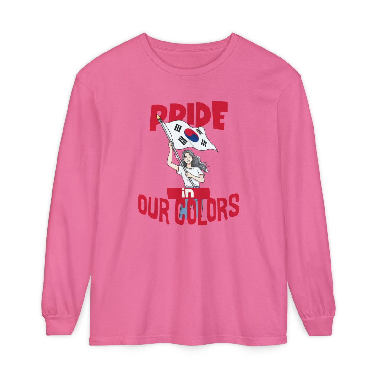 Pride in our colors Unisex Garment-dyed Long Sleeve T-Shirt - Image 17