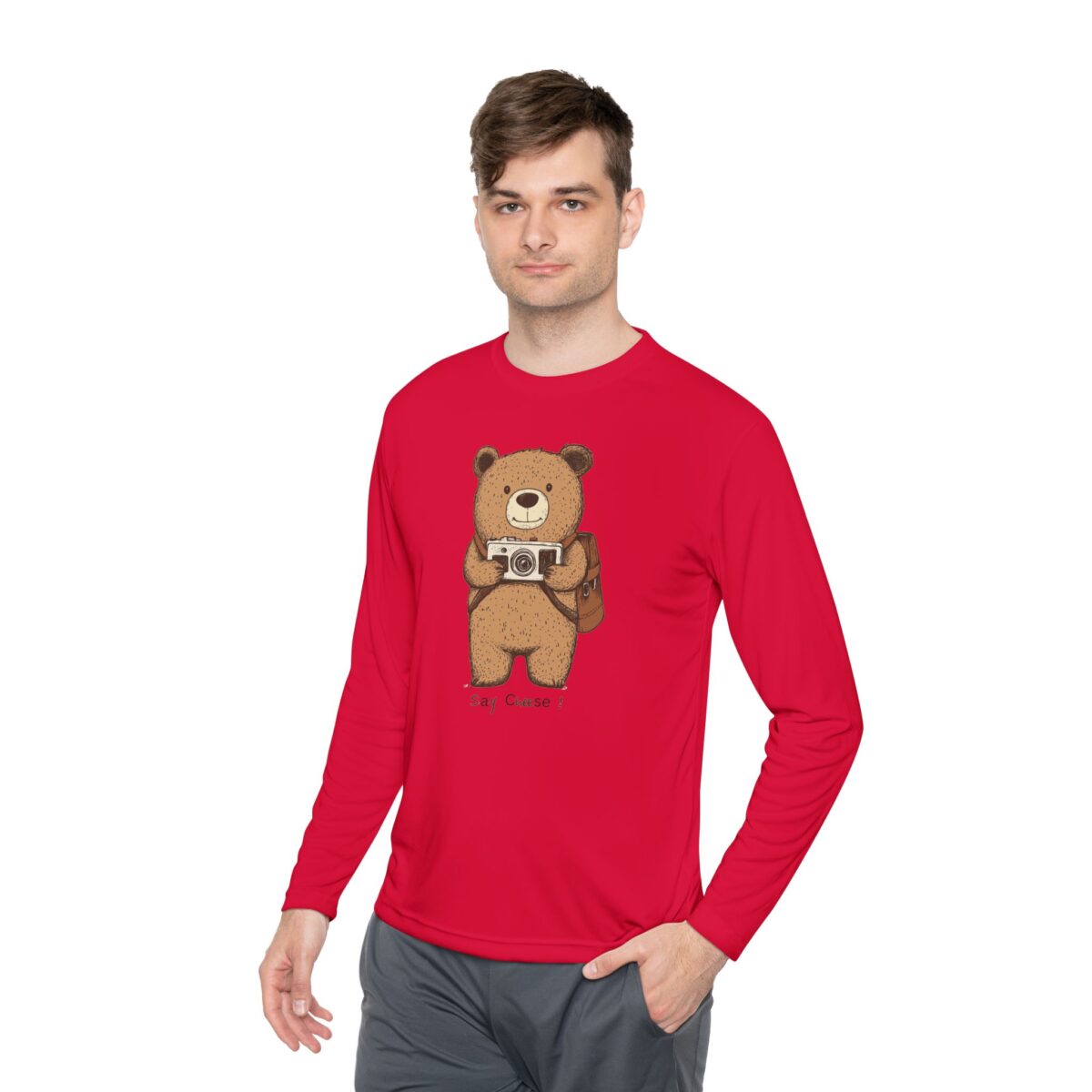 Say cheese Unisex Lightweight Long Sleeve Tee - Image 39