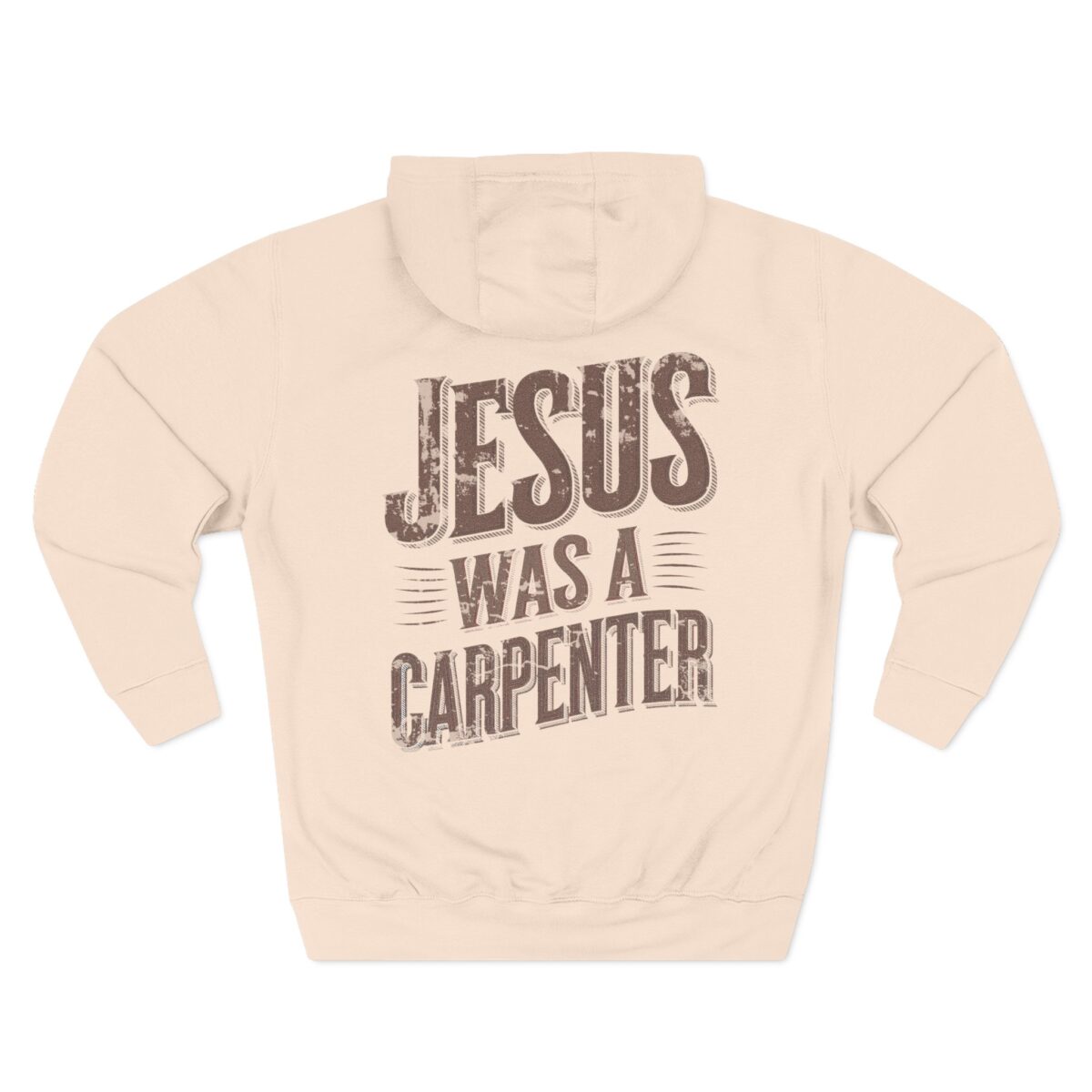 Jesus was a carpenter Three-Panel Fleece Hoodie - Image 22