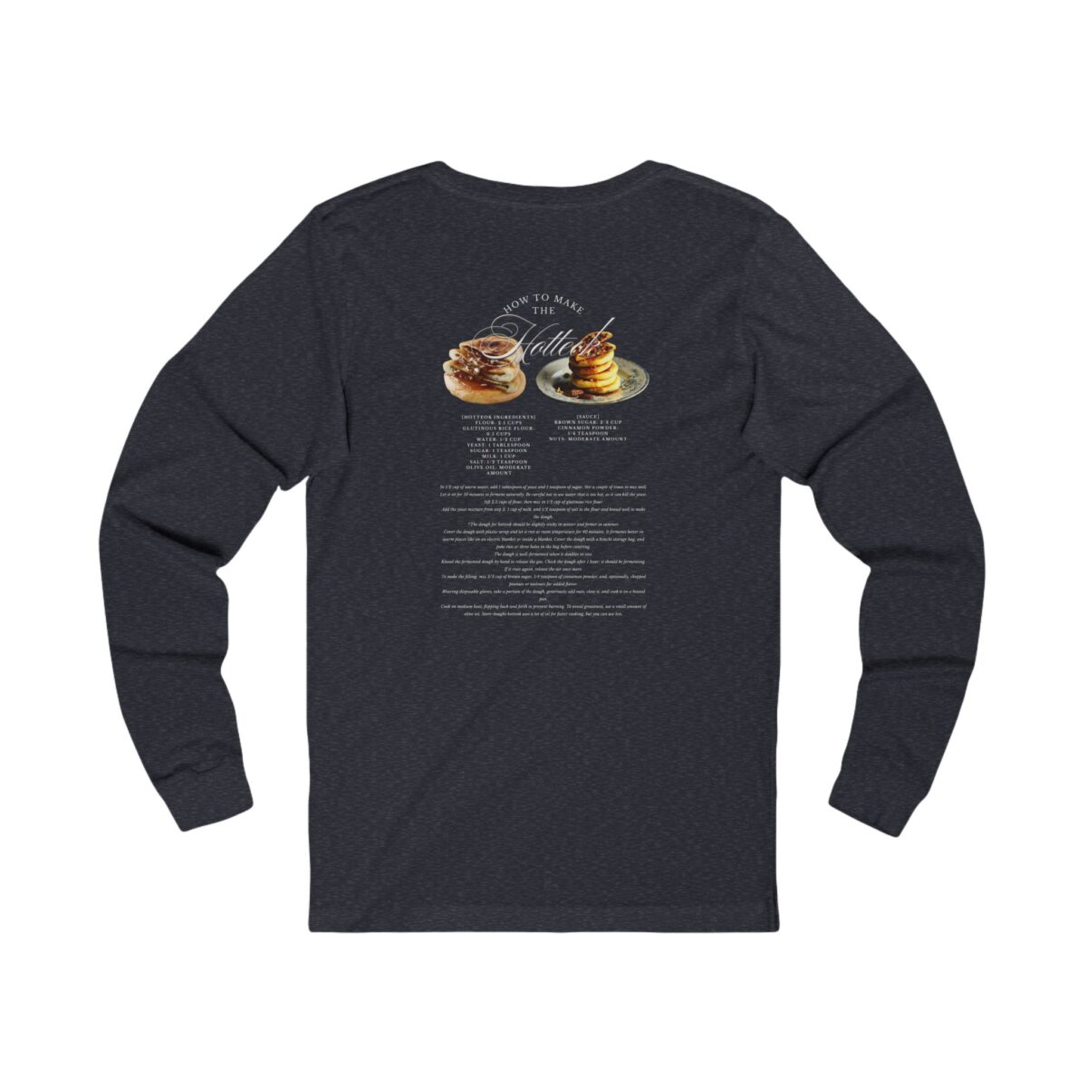 How to make hotteok Unisex Jersey Long Sleeve Tee - Image 14