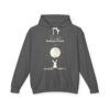 The rabbit looking at Earth from the moon Unisex Lightweight Hooded Sweatshirt