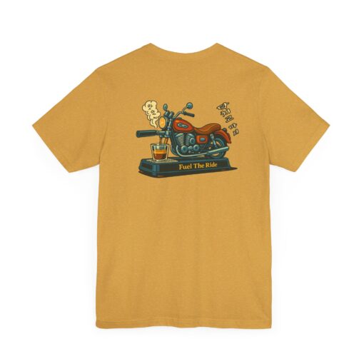 Fuel The Ride Unisex Tee - Vintage Motorcycle Graphic T-Shirt - Image 4