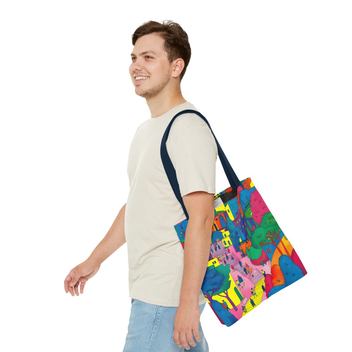 The hillside village in Korea Tote Bag (AOP) - Image 55