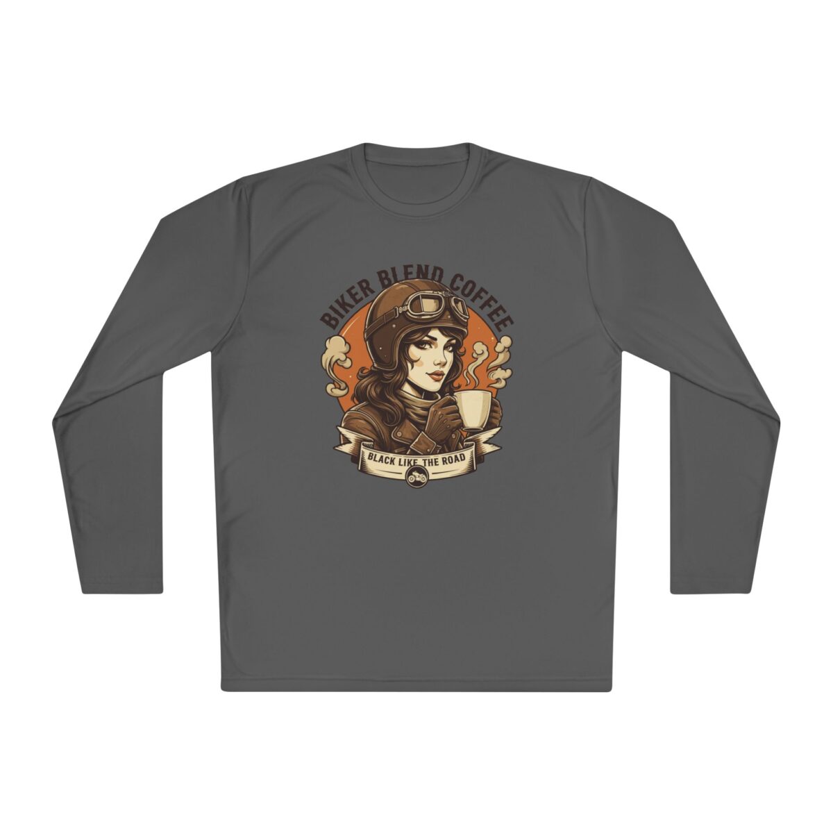 Bike blend coffee Unisex Lightweight Long Sleeve Tee - Image 9