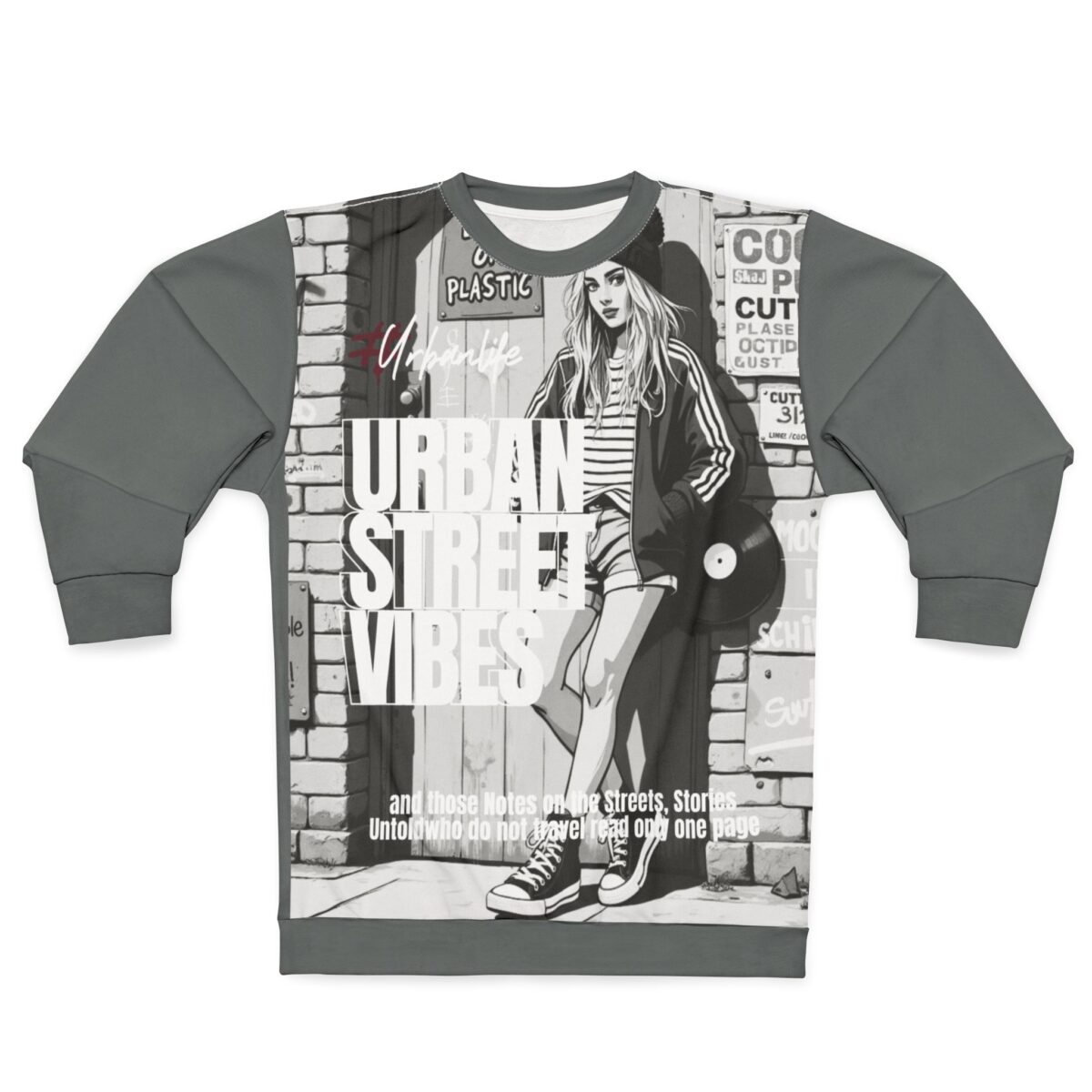 Urban street vibes Unisex Sweatshirt (AOP)
