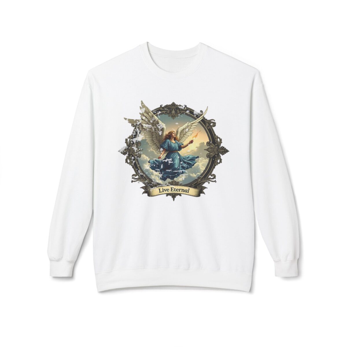 Live eternal Unisex Midweight Softstyle Fleece Crewneck Sweatshirt - Image 5