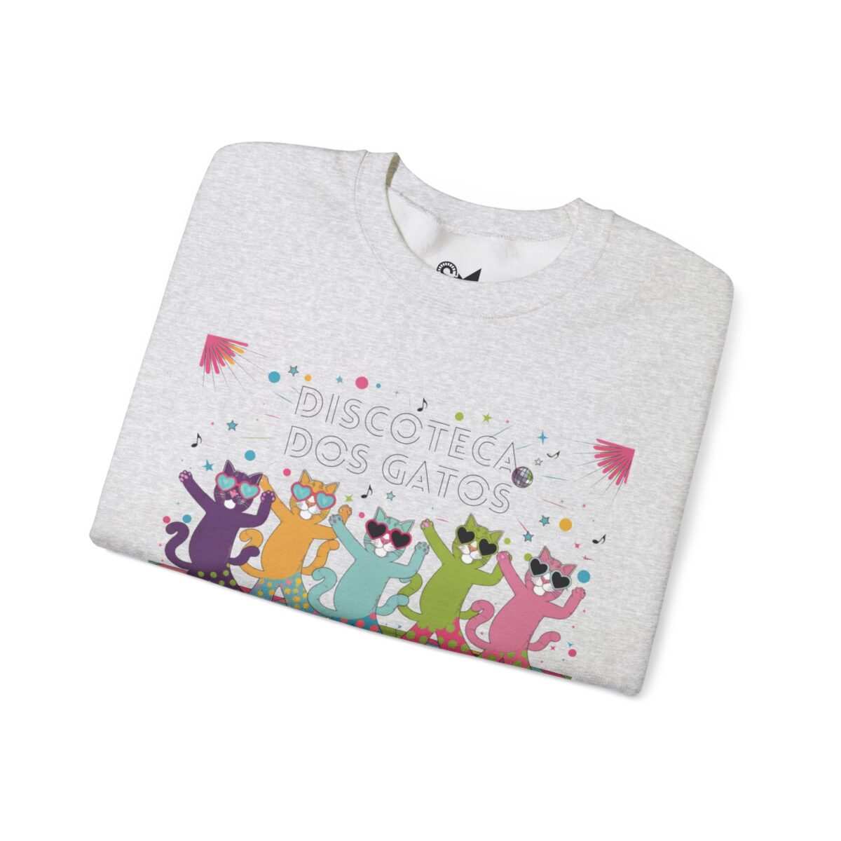 Discoteca dos Gatos Unisex Heavy Blend™ Crewneck Sweatshirt - Image 7