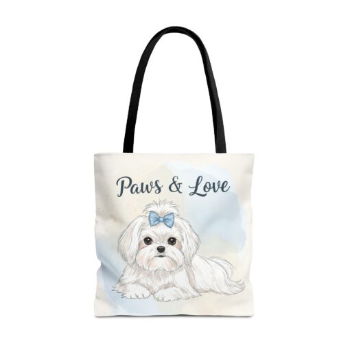 Paws & Love Dog Tote Bag - Cute Pet Lover's Carryall - Image 9