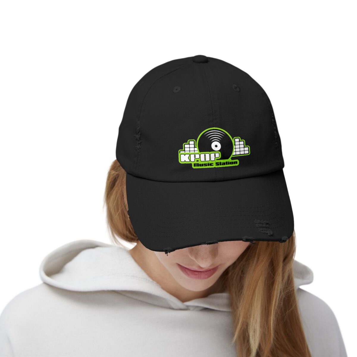 KPOP Music Station Unisex Distressed Cap - Image 4