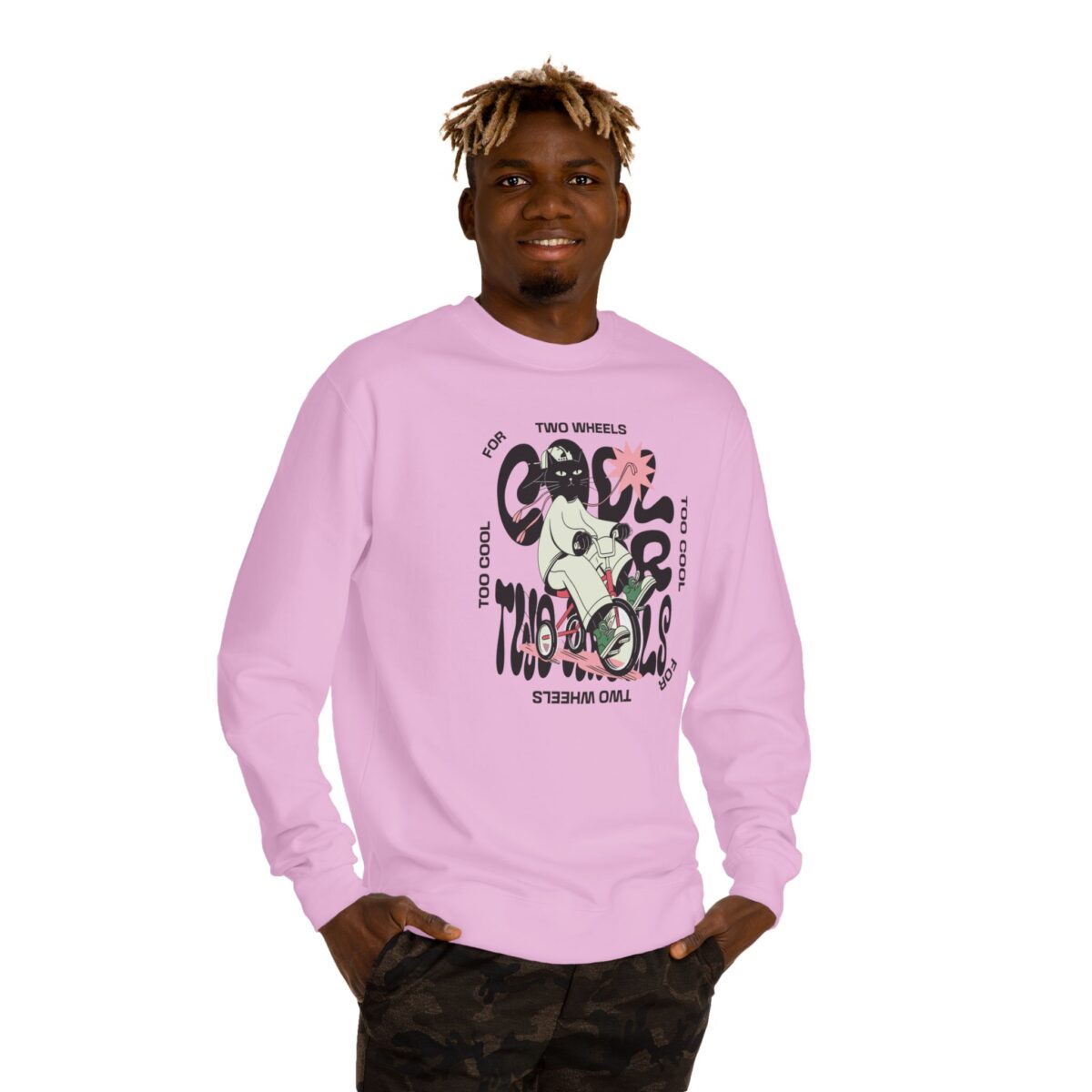 Too cool for two wheels Unisex Crew Neck Sweatshirt - Image 15