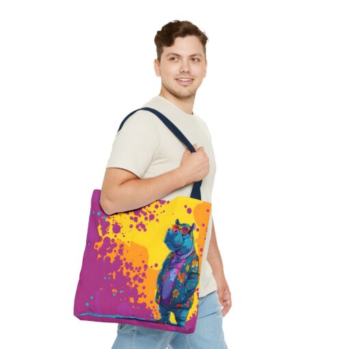 Stylish Hippo Tote Bag (AOP) - Image 59