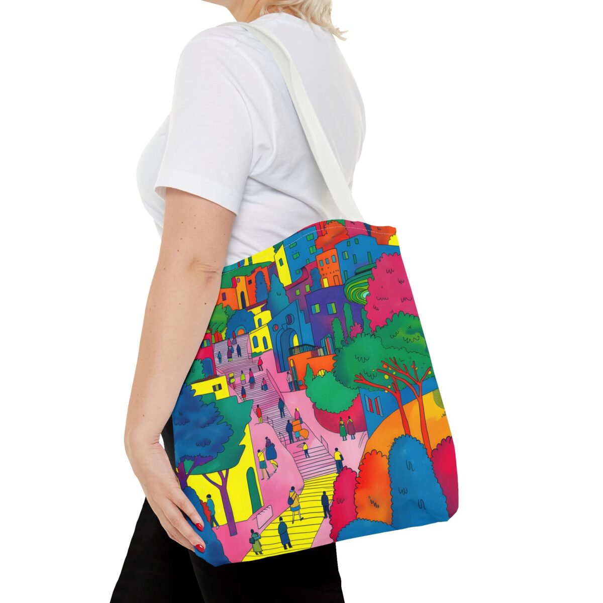 The hillside village in Korea Tote Bag (AOP) - Image 32